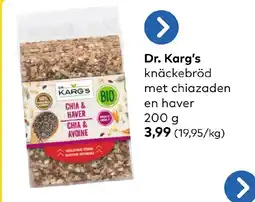 Bio Planet Dr. Karg's knäckebröd met chiazaden en haver aanbieding