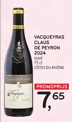 Alvo Vacqueyras claus de peyron aanbieding
