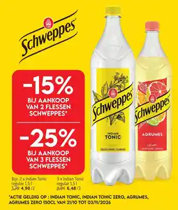 Alvo Schweppes Indian Tonic aanbieding
