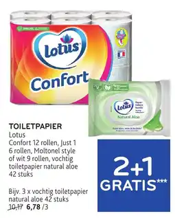 Alvo toiletpapier lotus confort aanbieding