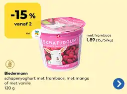 Bio Planet schapenyoghurt aanbieding