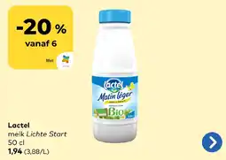Bio Planet Lactel melk Lichte Start aanbieding