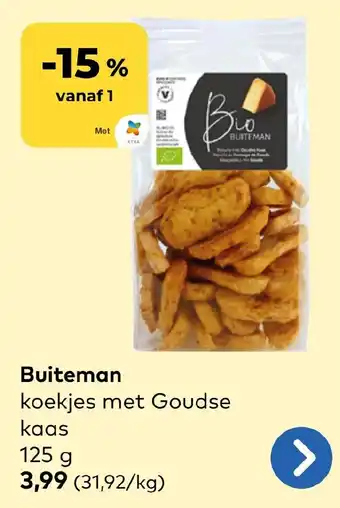 Buite-man koekjes met Goudse kaas