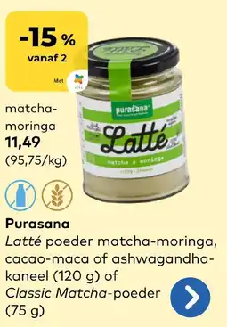 Bio Planet Latté poeder matcha-moringa aanbieding