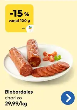Bio Planet Biobardales chorizo aanbieding