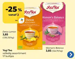 Bio Planet Yogi Tea volledig assortiment aanbieding