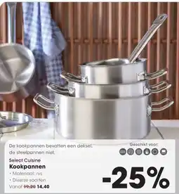 Hanos Select Cuisine Kookpannen aanbieding