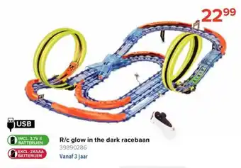 R/c glow in the dark racebaan