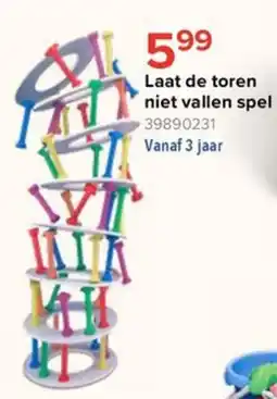 Euroshop Laat de toren niet vallen spel aanbieding