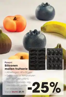 Hanos Siliconen mallen fruitserie aanbieding