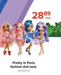 Euroshop Pretty in Paris fashion doll asst. aanbieding