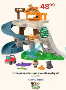 Euroshop Little people let's go mountain playset aanbieding