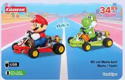 Euroshop rc car mario kart mario / yoshi aanbieding