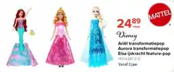 Euroshop Disney Ariel transformatiepop Aurora transformatiepop Elsa ijskracht feature-pop aanbieding