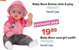 Euroshop Baby Born Emma click & play aanbieding