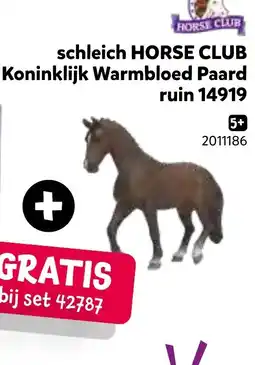 Intertoys Schleich Horse Club Koninklijk Warmbloed paard ruin 14919 aanbieding