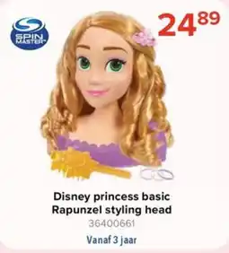 Euroshop disney princess basic rapunzel styling head aanbieding