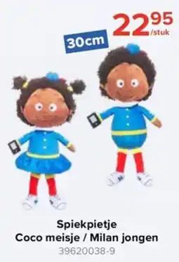 Euroshop Spiekpietje Coco meisje / Milan jongen aanbieding