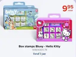 Euroshop Box stamps Bluey - Hello Kitty aanbieding