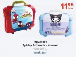 Euroshop Travel set Spidey & friends - Kuromi aanbieding
