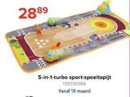 Euroshop 5-in-1-turbo sport-speeltapijt aanbieding