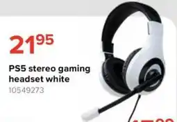 Euroshop ps5 stereo gaming headset white aanbieding