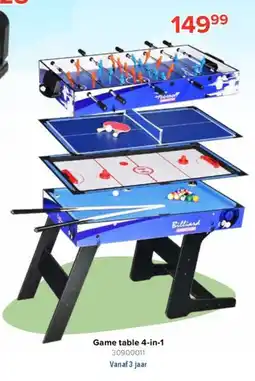 Euroshop Game table 4-in-1 aanbieding