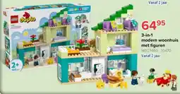 Euroshop 3-in-1 modern woonhuis met figuren aanbieding