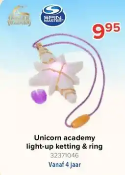 Euroshop Unicorn academy light-up ketting & ring aanbieding