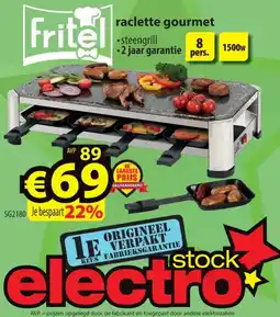 ElectroStock raclette gourmet aanbieding