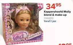 Euroshop Kappershoofd Molly blond & make-up aanbieding