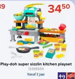 Euroshop Play-doh super sizzlin kitchen playset aanbieding