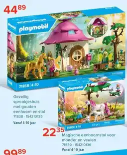 Euroshop Magische eenhoornstal voor moeder en veulen aanbieding