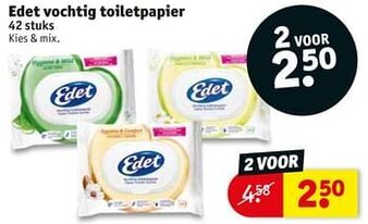 Kruidvat Edet vochtig toiletpapier aanbieding