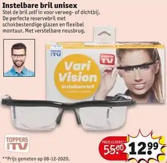 Kruidvat Instelbare bril unisex aanbieding