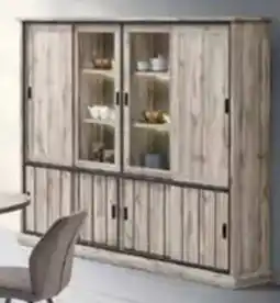 Budget Meubelen 4 d. Glaskast met verlichting aanbieding