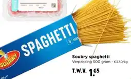 Jumbo Soubry spaghetti aanbieding