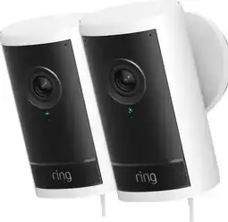 Coolblue Ring Outdoor Camera Pro Fiche Blanc Lot de 2 aanbieding