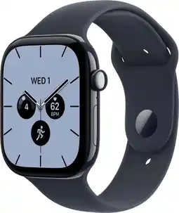 Coolblue Apple Watch Series 12 Cellular 46 mm Céramique Bleu Nuit Bracelet Sport S/M aanbieding