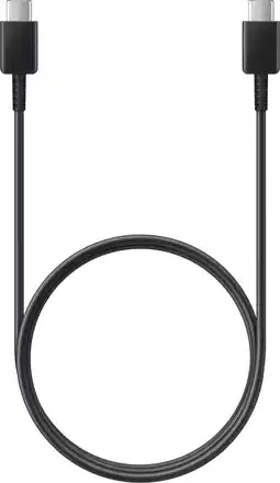 Coolblue Samsung USB-C vers USB-C Câble 60W 1m Matière Synthétique Noir aanbieding