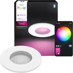 Coolblue Philips Hue Xamento Spot Encastré pour Salles de Bain White and Color Blanc aanbieding