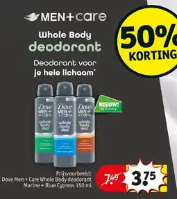 Kruidvat MEN+Care Whole Body deodorant aanbieding