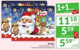Intermarché Kinder Adventskalender aanbieding