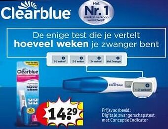 Digitale zwangerschapstest met conceptie indicator