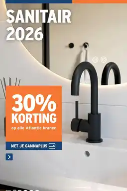GAMMA Atlantic kranen aanbieding