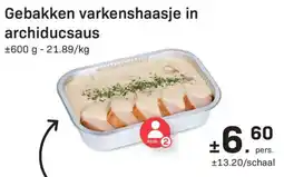 Buurtslagers Gebakken varkenshaasje in archiducaus aanbieding