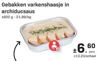 Gebakken varkenshaasje in archiducaus