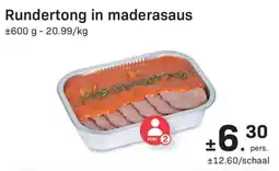 Buurtslagers Rundertong in maderasaus aanbieding