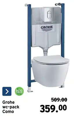 GAMMA Grohe wc-pack Como aanbieding