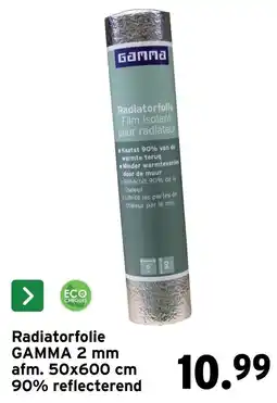 GAMMA Radiatorfolie gamma aanbieding